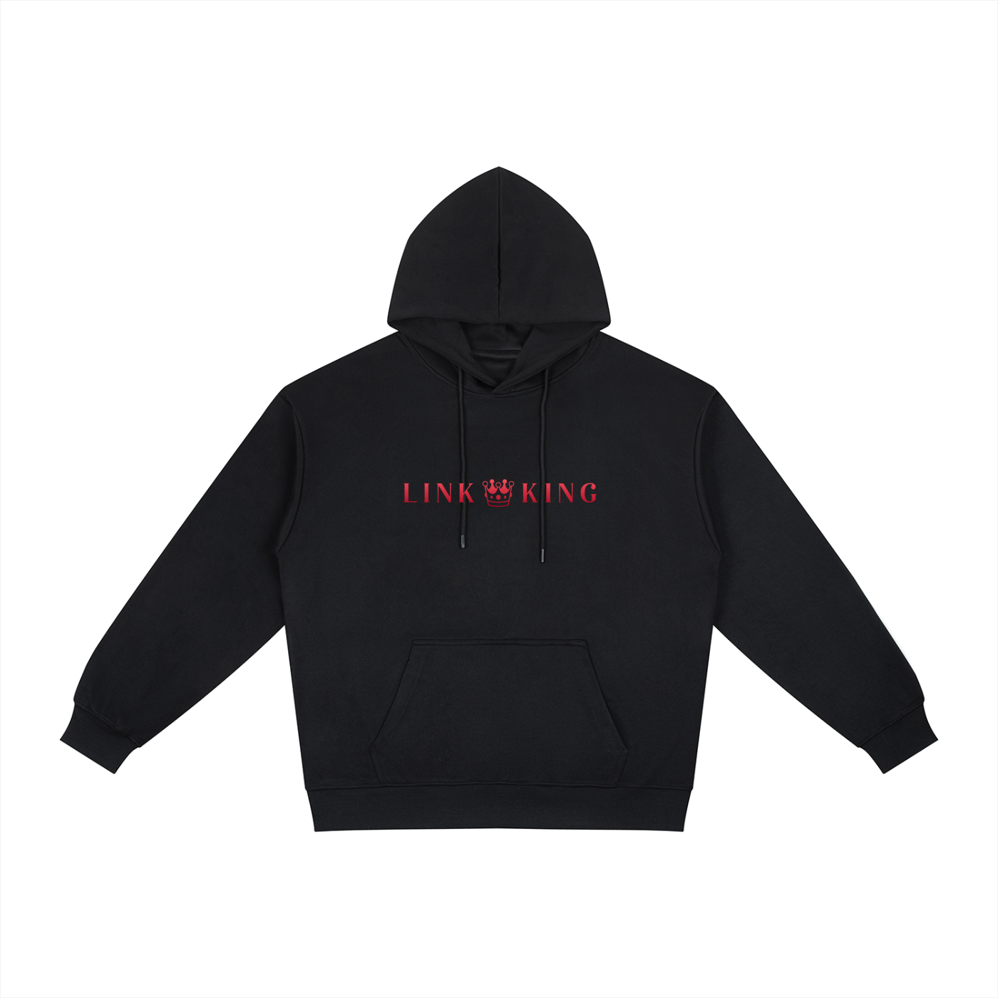 Link King  Logo Relaxed Fit Hoodie