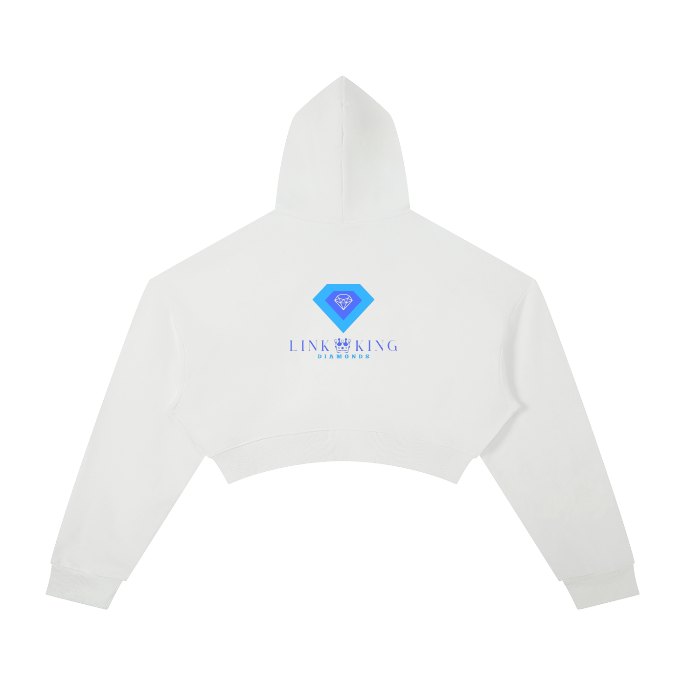 Link King Diamonds Essential Cropped Hoodie
