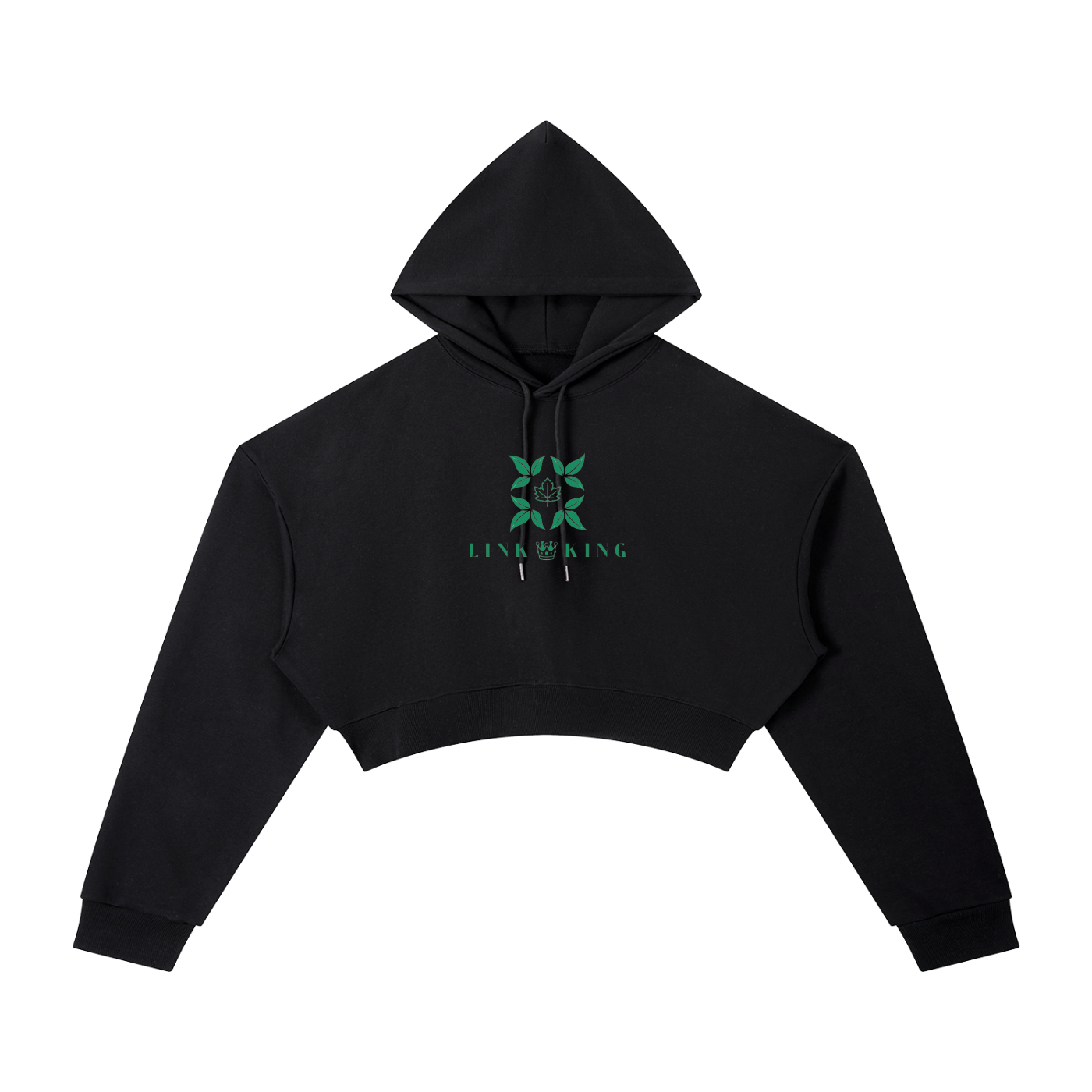 Link King Sweet Leaf Essential Cropped Hoodie