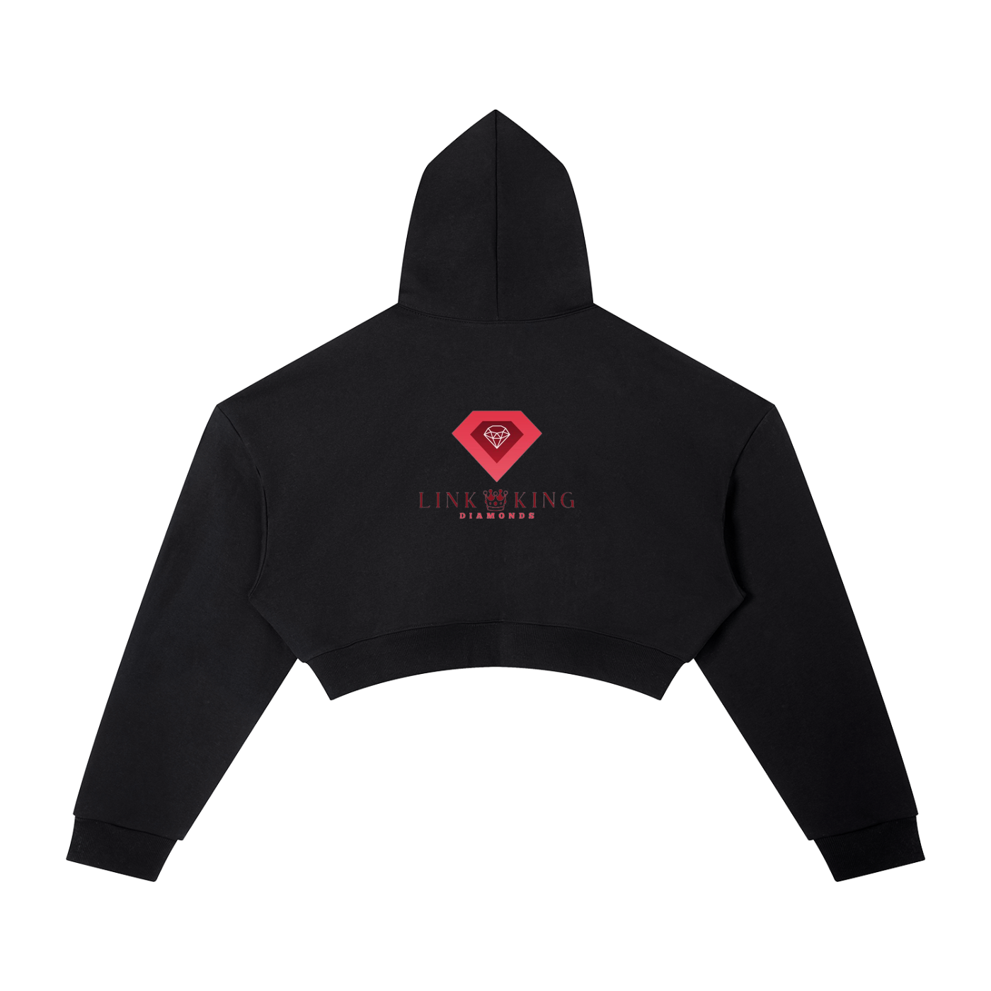 Link King Diamonds Essential Cropped Hoodie