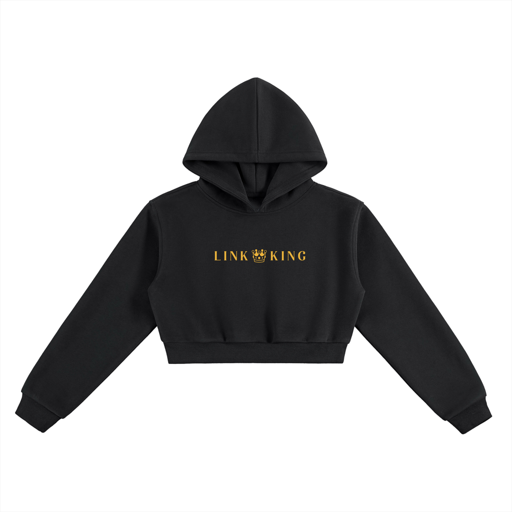 Link King Essential Cropped Hoodie