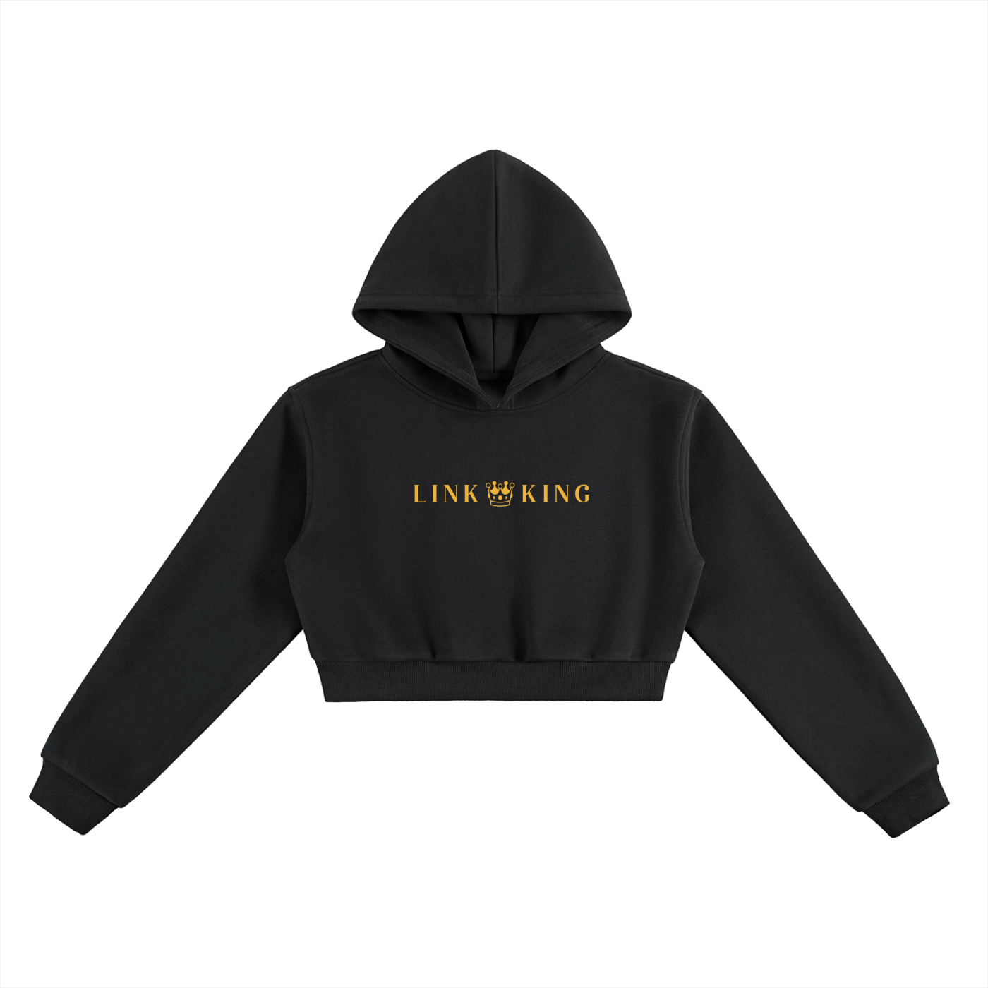 Link King Essential Cropped Hoodie