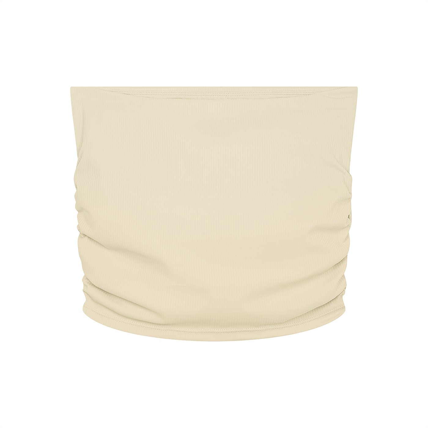 Link King Women’s Ruched Cropped Yoga Tube Top