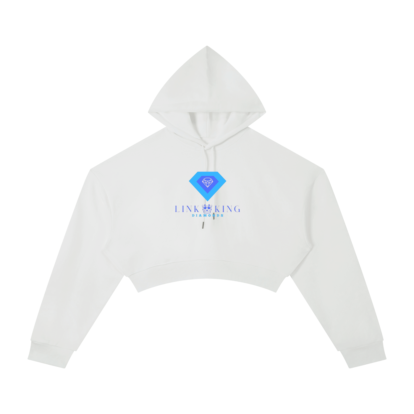 Link King Diamonds Essential Cropped Hoodie
