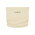 Link King Women’s Ruched Cropped Yoga Tube Top